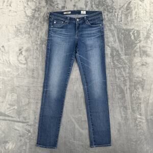 Adriano Goldschmied The Stilt Cigarette Leg Skinny Jeans Women's 28R Blue Denim